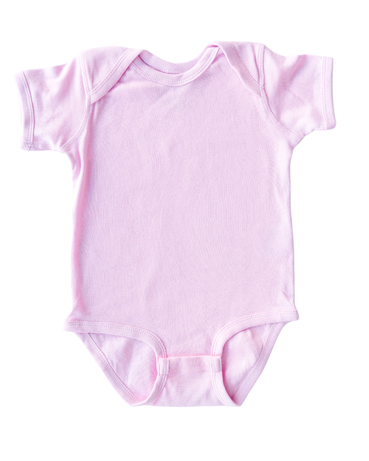 Soft Cotton Blank Plain Infant Baby Short Sleeve Bodysuit