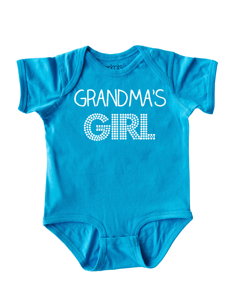 Grandma's Girl Sweet Short Sleeve Baby Bodysuit