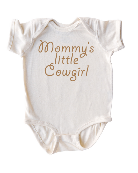 Mommy's Little Cowgirl Baby Cotton Country Western Girl Romper