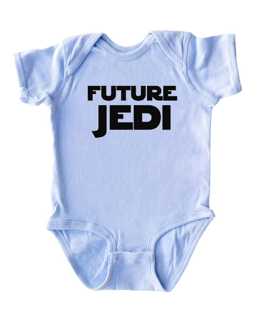"Future Jedi" Baby Short Sleeve Cotton Infant Bodysuit
