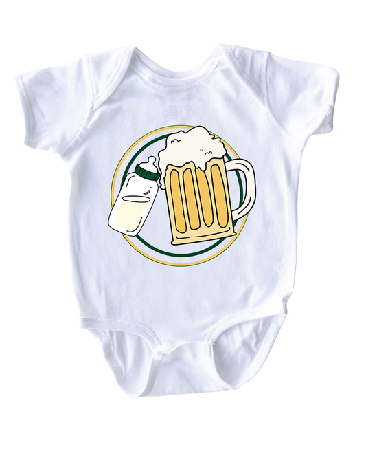 Apericots X Prints By Kenna Mug and Bottle Baby Bodysuit