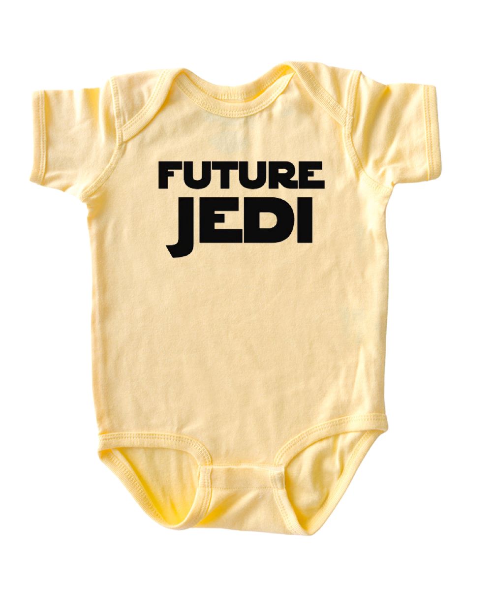 "Future Jedi" Baby Short Sleeve Cotton Infant Bodysuit