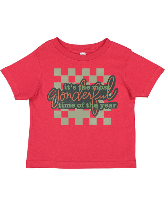Most Wonderful Time of the Year Christmas Toddler T-Shirt