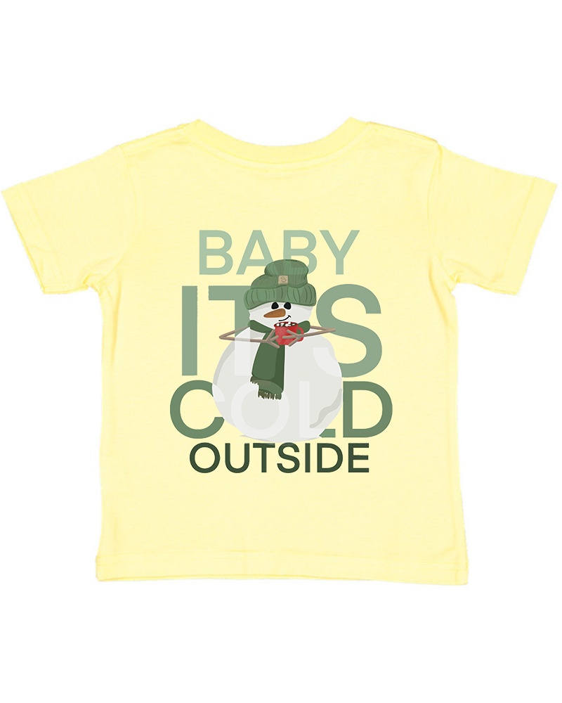 Green Snowman Christmas Toddler T-Shirt