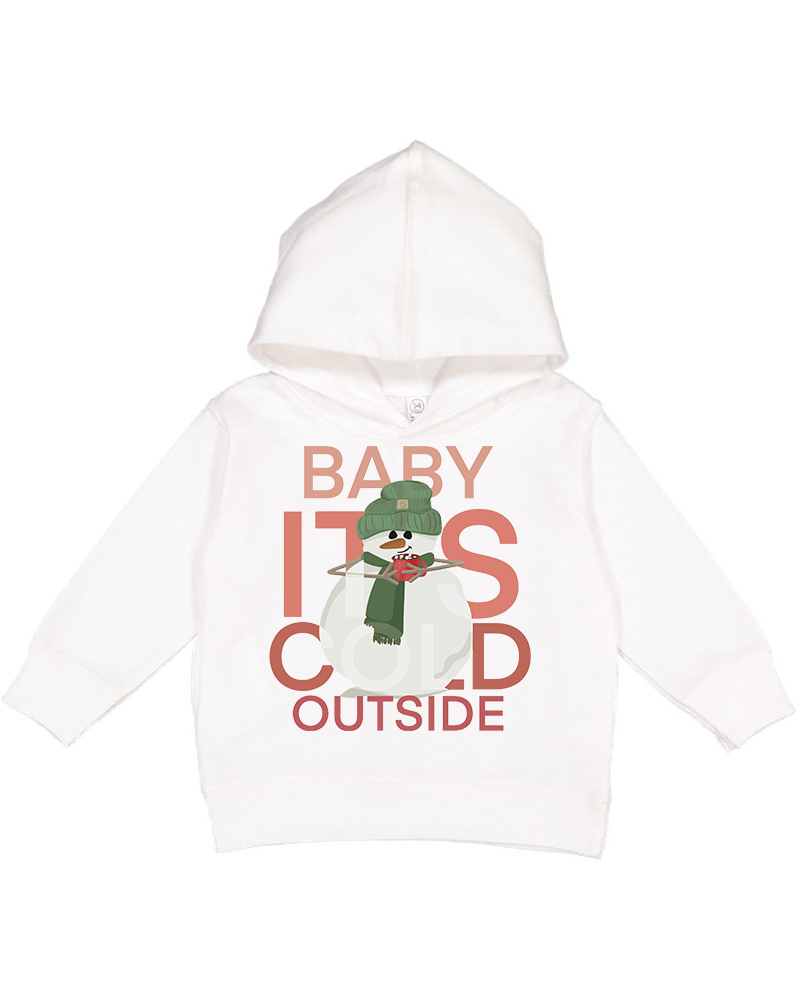 Red Snowman Christmas Toddler Hoodie