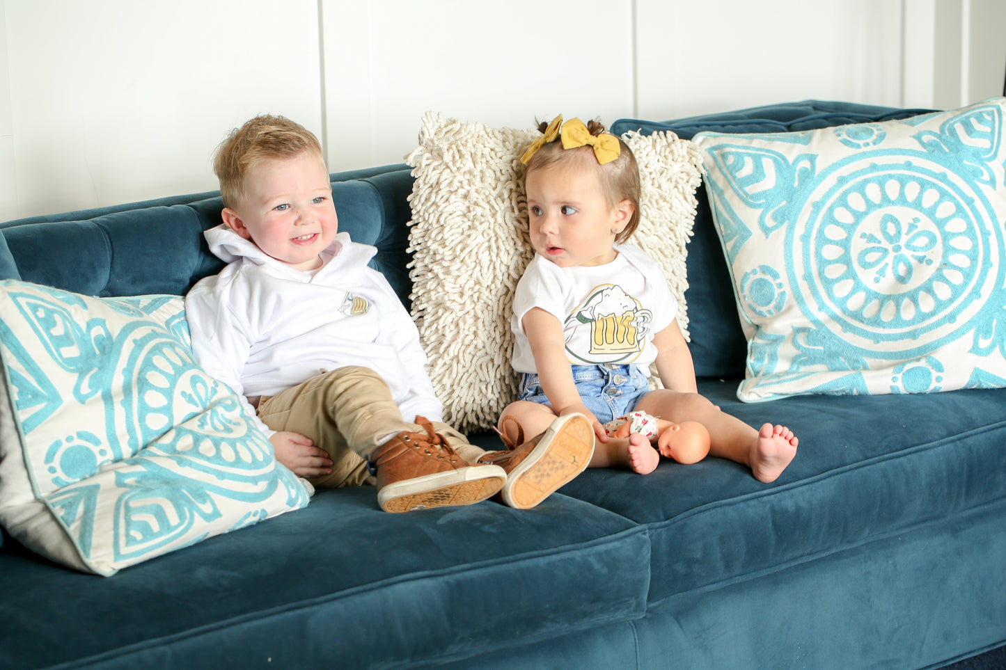 Apericots X Prints By Kenna Mug and Bottle Baby Bodysuit