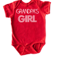 Grandpa's Girl Sweet Short Sleeve Baby Bodysuit