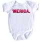 Merica 4th of July Baby Bodysuit