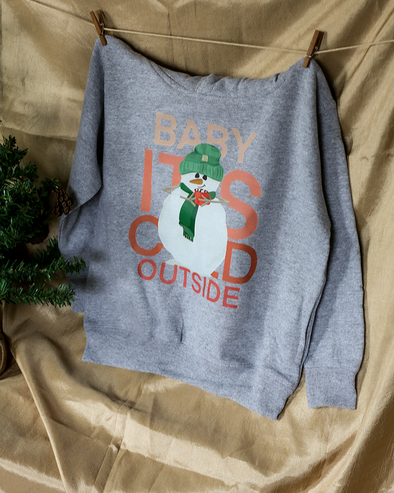 Red Snowman Christmas Toddler Hoodie