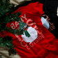 Red Snowman Christmas Baby Bodysuit