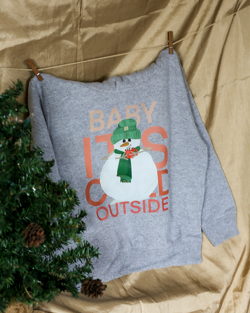 Red Snowman Christmas Toddler Hoodie