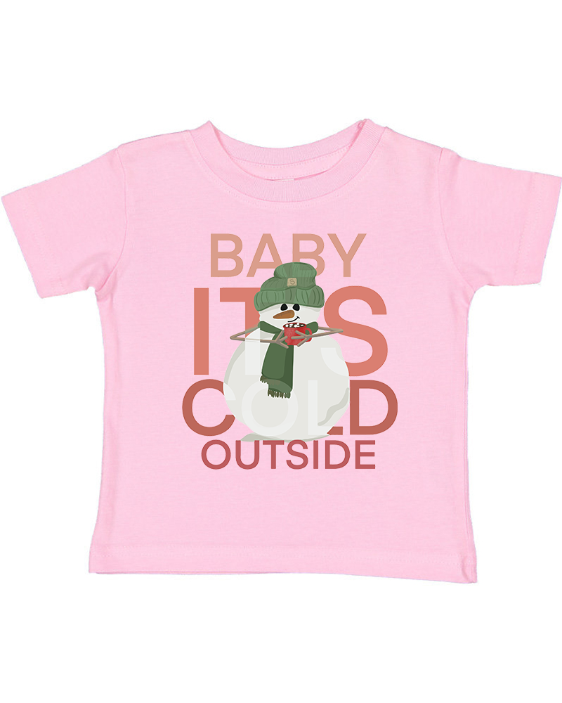 Red Snowman Christmas Toddler T-Shirt