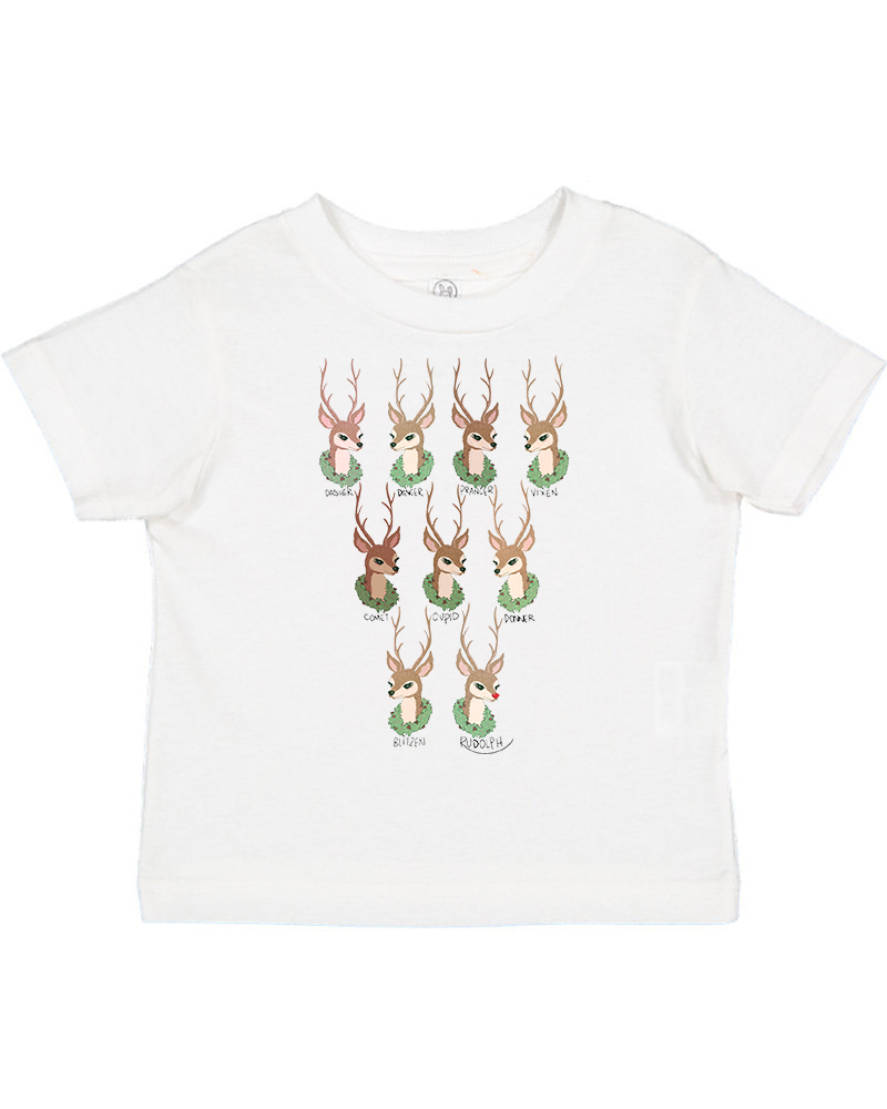 Reindeer Christmas Toddler T-Shirts
