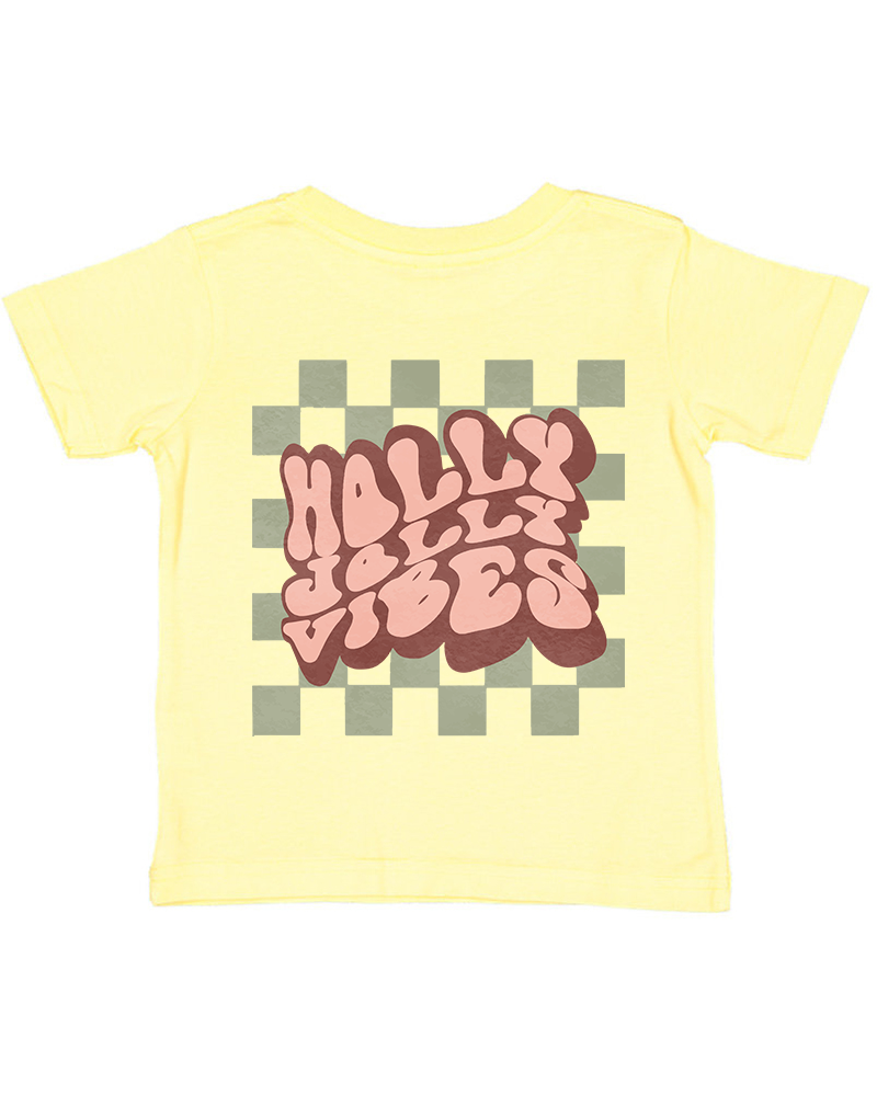 Holly Jolly Vibes Christmas Toddler T-Shirt