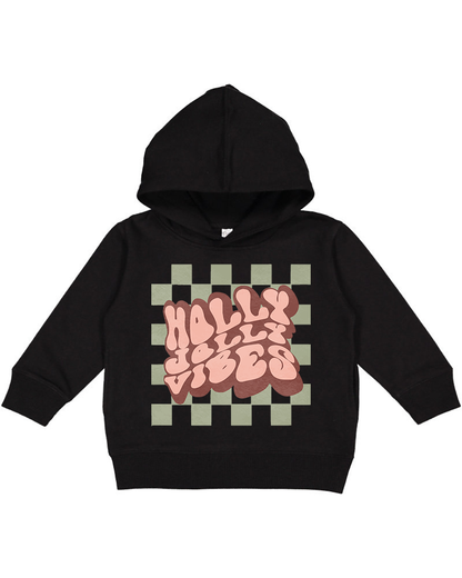 Holly Jolly Vibes Christmas Toddler Hoodie