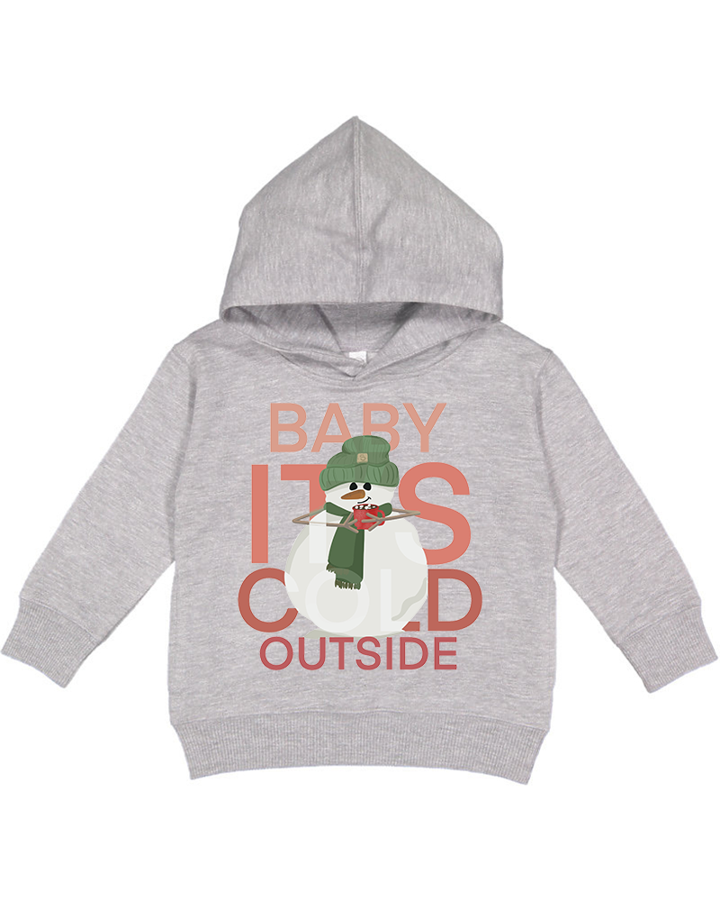 Red Snowman Christmas Toddler Hoodie