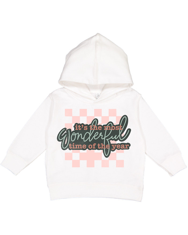 Most Wonderful Time of the Year Christmas Toddler Hoodie