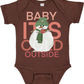 Red Snowman Christmas Baby Bodysuit