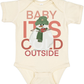 Red Snowman Christmas Baby Bodysuit