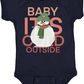 Red Snowman Christmas Baby Bodysuit
