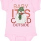 Red Snowman Christmas Baby Bodysuit