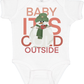 Red Snowman Christmas Baby Bodysuit