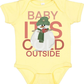 Red Snowman Christmas Baby Bodysuit
