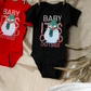 Red Snowman Christmas Baby Bodysuit